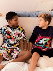 Пижама для мальчика Next Q66-495, 2 шт., Черный, Белый