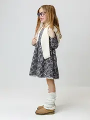 платье  для девочки  КР 5836/антрацитовый Н092 к664