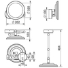 Kludi 5899505W Kludi 58 995 05W VELA R зеркало косметическое, настенное, одностороннее  хром