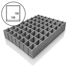 Сварная сетка 150*150 диаметр 3 мм (карта 1000*2000, 10шт)