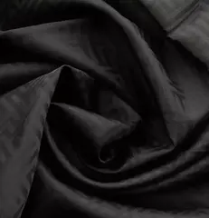 Ткань подкладочная Жаккард, шир. 145 см, 90(+/-5) гр/м2, вискоза 48%, п/э 52%, чёрный