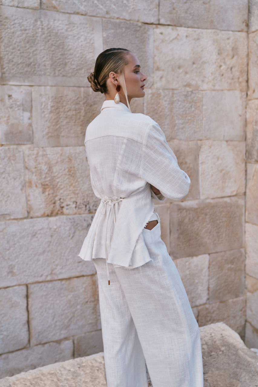 Брюки изо льна