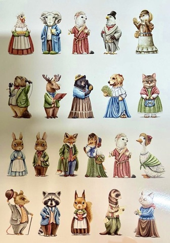 Пленочный трансфер №0344  для светлых поверхностей А4