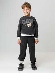 джемпер  для мальчика  КР 302843/антрацитовый 3902 к594