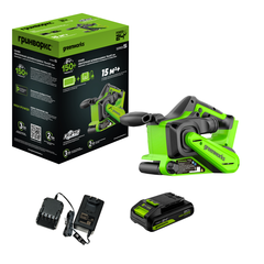 Ленточная шлифмашина Greenworks G24BS 24V аккумуляторная, без АКБ и ЗУ