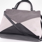 Сумка Саломея 1030 мульти итальянский серо-черный