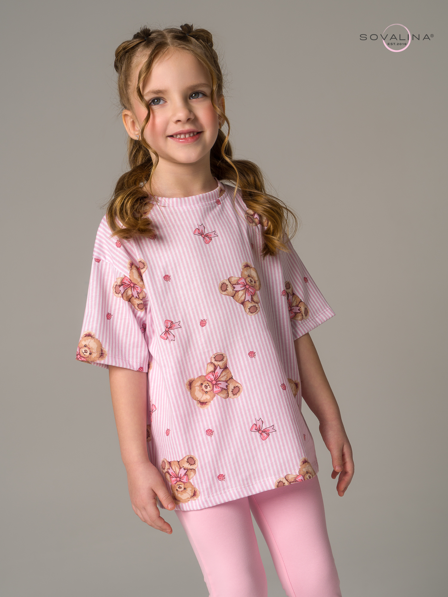 Костюм Мун мишки с бантиком-роза