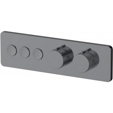 Allen Brau 5.33003-MG 5.33003-MG LIBERTY X3 Смесит. встр.,3 выхода (Push key),Термостат, скрыт.часть, графит браш (345497)