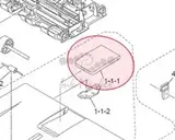 Ограничитель выходного лотка ADF BROTHER MFC-7460/7470/7480/7860/DCP-7065 (LX4184002)