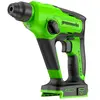 Перфоратор аккумуляторный бесщеточный Greenworks Арт. 3803107UA, 1,2 Дж, 24V, c 1хАКБ 2Ач и ЗУ — фото 2