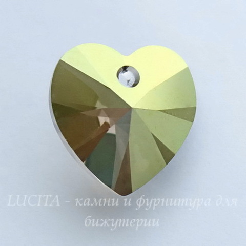 6228 Подвеска Сваровски Сердечко Crystal Iridescent Green (14,4х14 мм) ()