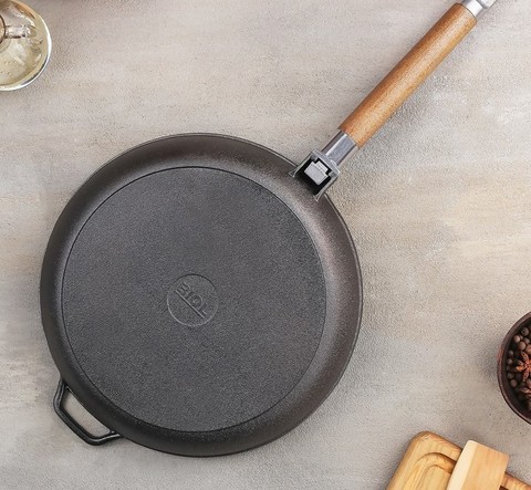 Сковорода чугунная, d=26 см