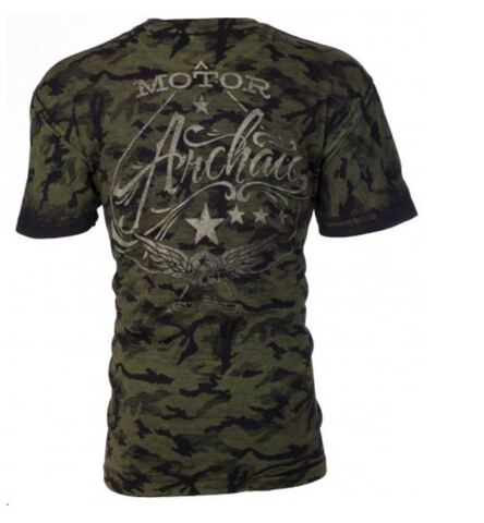 Archaic | Футболка мужская Nation Black Camo AM1704BCM от Affliction спина