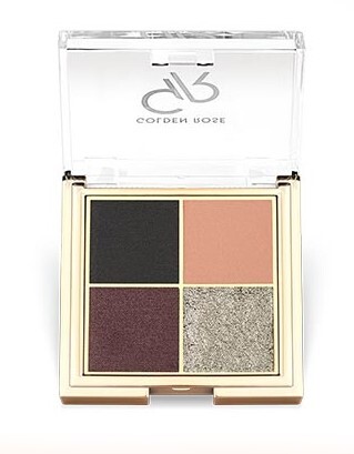 Golden Rose Тени для век QUATTRO EYESHADOW PALETTE 01 MIDNIGHT KISS