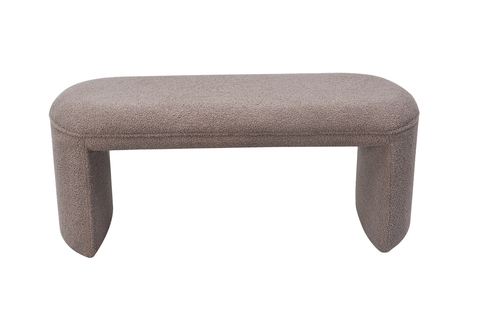 Банкетка 45x43x108см Garda Decor Teddy коричнево-серая искусственный мех