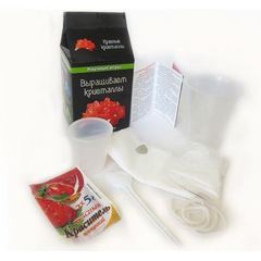 Научная мини-игра"Выращиваем кристаллы", цвет красный