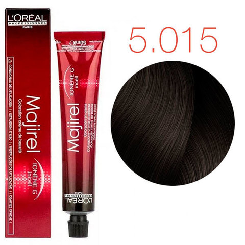 L'Oreal Professionnel Majirel French Brown 5.015 (Светлый натуральный пепельный красное дерево) - Краска для волос