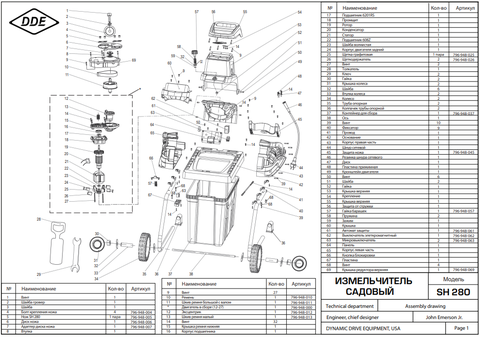 Шкив ведущий DDE SH 280 (малый)