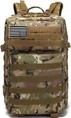 Рюкзак тактический 50 л Skully Tactic RWZS39 хаки песок - 2