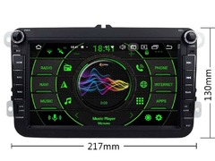 Магнитола для Volkswagen/Skoda Android 12 4/64GB IPS DSP 4G модель СB-802TS10