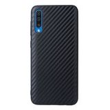 Силиконовый чехол Карбон для Samsung Galaxy A50 / A50s / A30s (Черный)