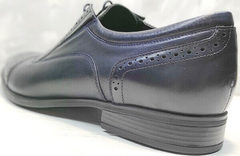 Демисезонные туфли классика мужские Ikoc 3805-4 Ash Blue Leather.