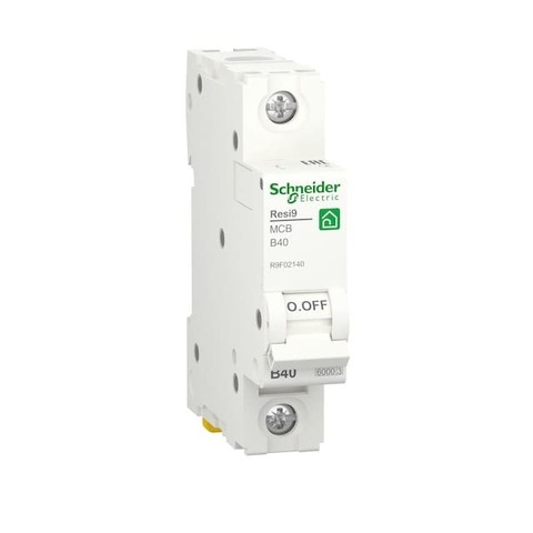 Автоматический выключатель 1P - 40 A тип B 1 модуль 230 В~. Schneider Electric Resi9. R9F02140