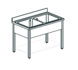 фото 2 ВАННА МОЕЧНАЯ APACH CHEF LINE L2S166-54 на profcook.ru