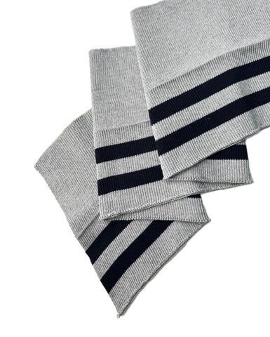 Подвяз, цвет: серый с тёмно-синими полосками, размер: 19 х 108 см