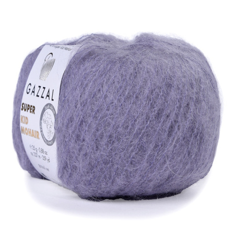 Пряжа Gazzal Super Kid Mohair 64411 шторм