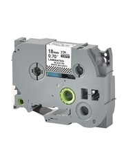 Кассета с лентой S'OK by Sakura Printing TZESE4 для Brother,  черный на белом, 18мм, 8м , наклейка