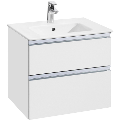 Roca 857397806 GAP м‐ль д/раковины 2 ящика 600мм, бел/гл (аналог 857550806)