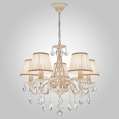 Подвесная люстра 10054/5 белый с золотом
