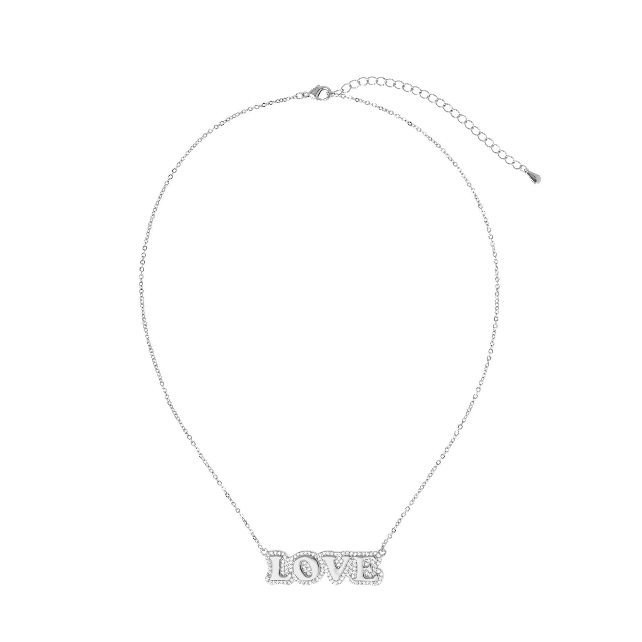 VIVA LA VIKA Колье Love Stamp Necklace - Silver viva la vika колье true love necklace pink