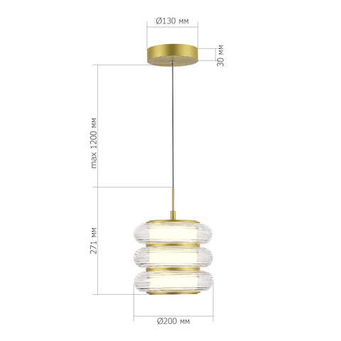 Светильник подвесной ST Luce Frittela SL6239.203.03