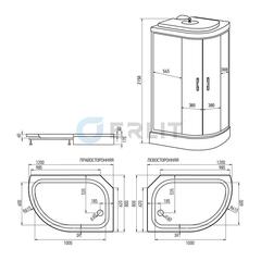 ДУШЕВАЯ КАБИНА ERLIT ER4512PL-C3 120x80x215