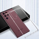 Силиконовый чехол TPU Clear case (толщина 1,0 мм) для Samsung Galaxy S22 Ultra (Прозрачный)