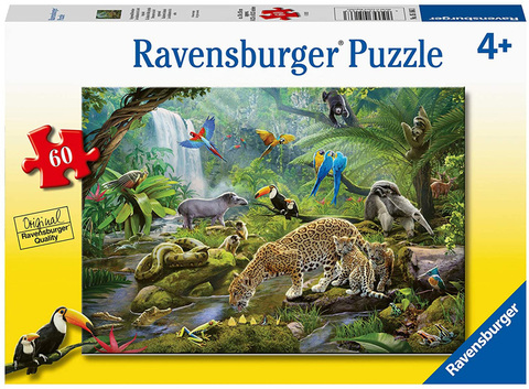 Puzzle Rainforest Animals 60 pcs