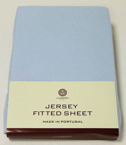 Простыня детская 130х75х25 Luxberry голубая