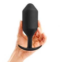 Черная анальная пробка для ношения B-vibe Snug Plug 6 - 17 см. - 