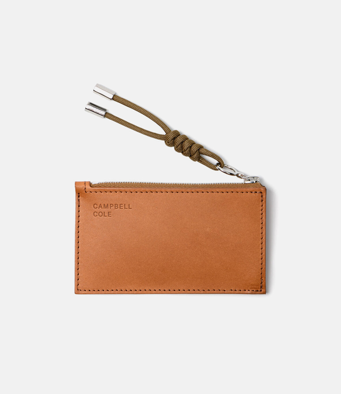 Campbell Cole Simple Coin Pouch with Puller Tan — кошелёк из кожи