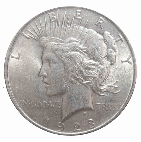 1 доллар 1923. США (Мирный). XF