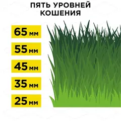 Газонокосилка электрическая DDE LME 3516 (шир 35 см 1,6 кВт выс 25-65 мм сборник) (791-721)