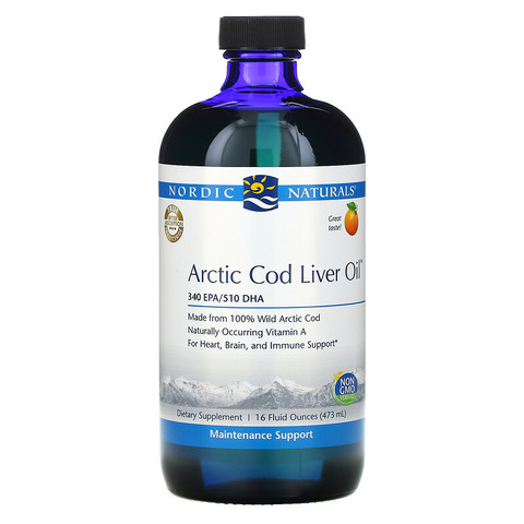 Nordic Naturals, Arctic Cod Liver Oil, Orange , 16 fl oz (473 ml)