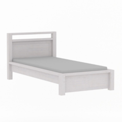 Кровать Фьорд 90x200 (белый воск), 106x90x216 см