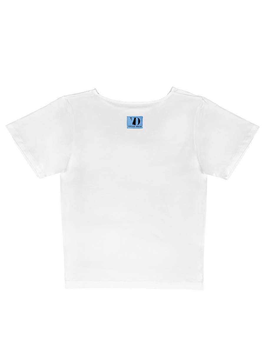 Белая футболка VintageDream x ОРБИ “Buy less, choose well”