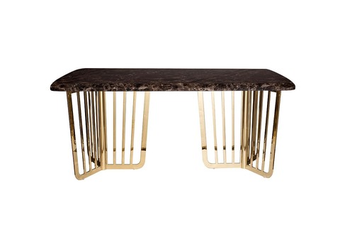 Стол обеденный 180х90х76.2см Garda Decor Dark Emperador