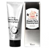 Чёрная пенка-маска для очищения пор на лице  Milky Piggy Elastic Pore Cleansing Foam ELIZAVECCA