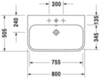 Раковина мебельная Duravit Happy D.2 2318800030