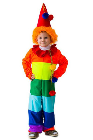 Костюм карнавальный детский  Клоун Радуга